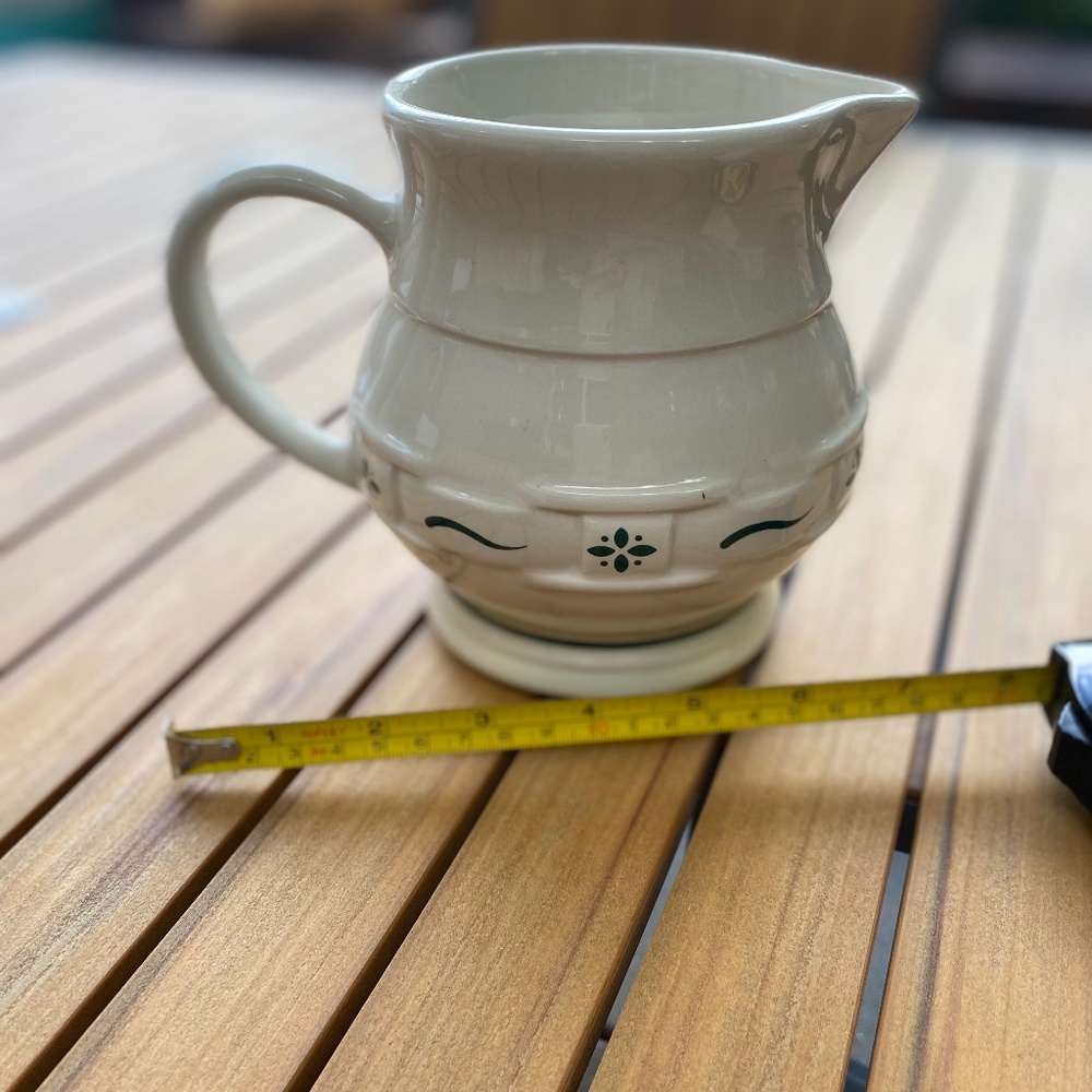 Longaberger Ceramic Pitcher